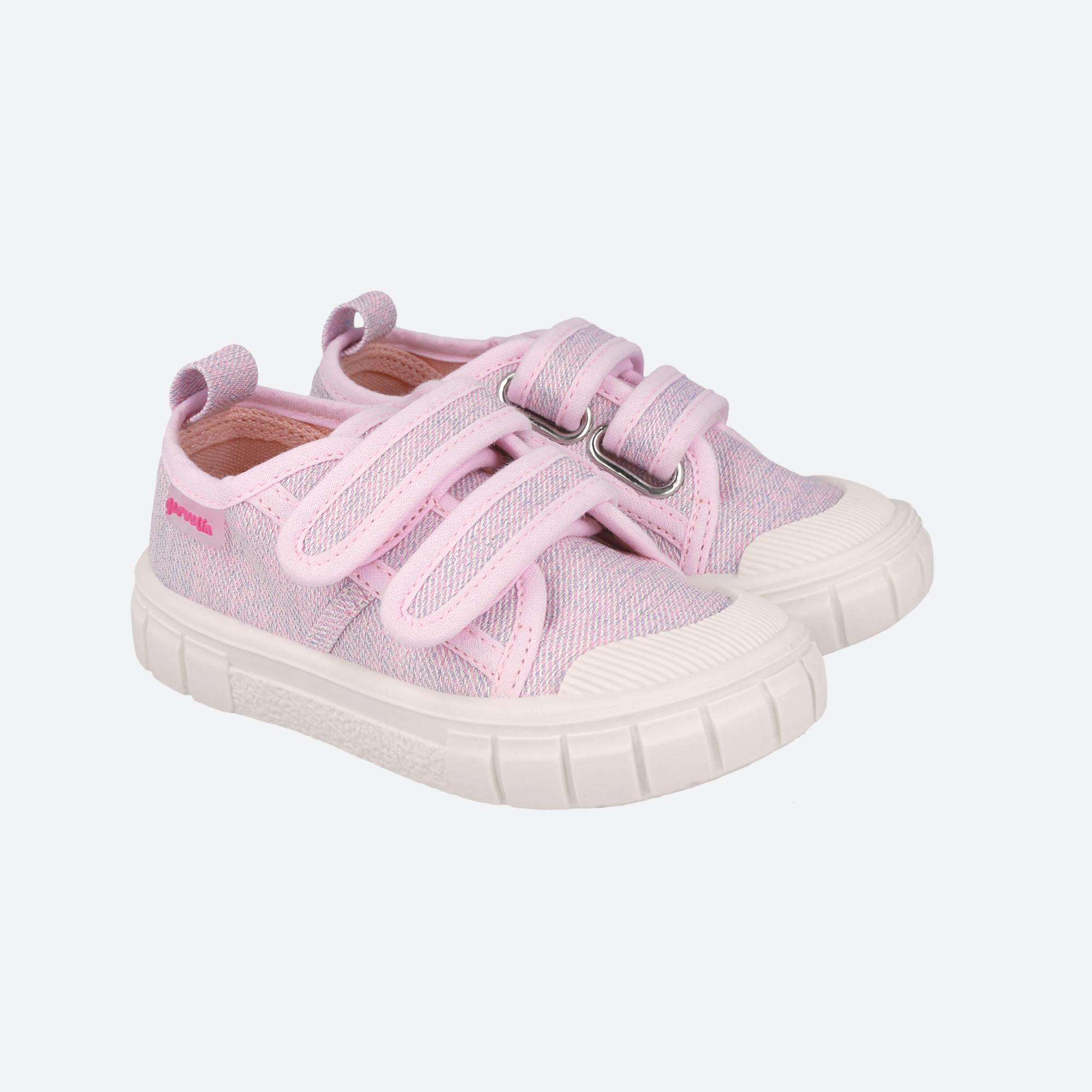 Sapatilhas Barefoot Menina Garvalín 252381e em Rosa com Velcro 2/7