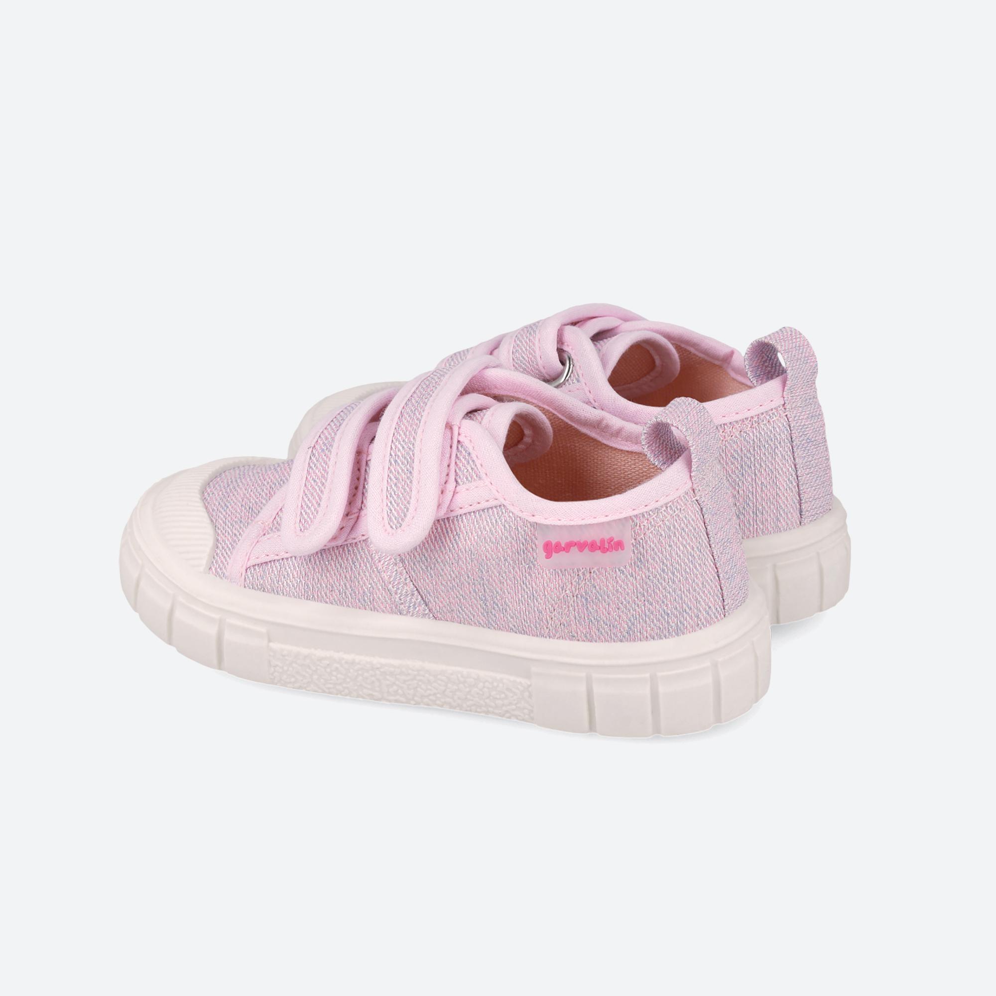 Sapatilhas Barefoot Menina Garvalín 252381e em Rosa com Velcro 3/7