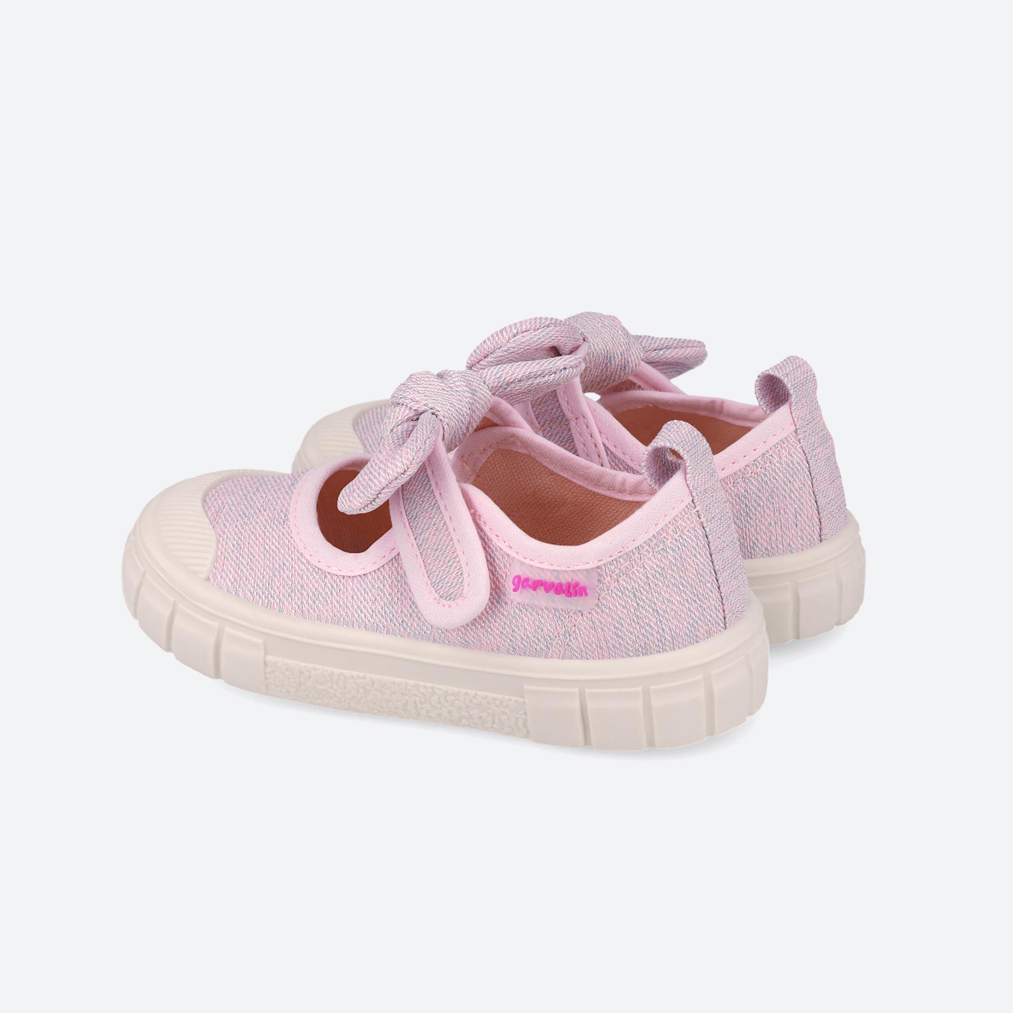 Merceditas Barefoot Menina Garvalín 252380C em Rosa com Velcro 3/7