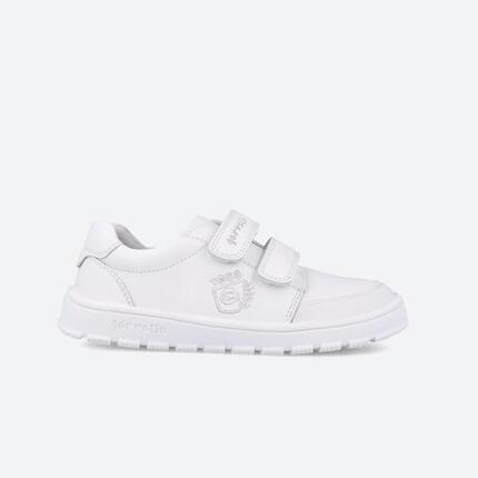 Zapatillas Barefoot Niños Garvalín 252510C Blancas Cierre Adherente