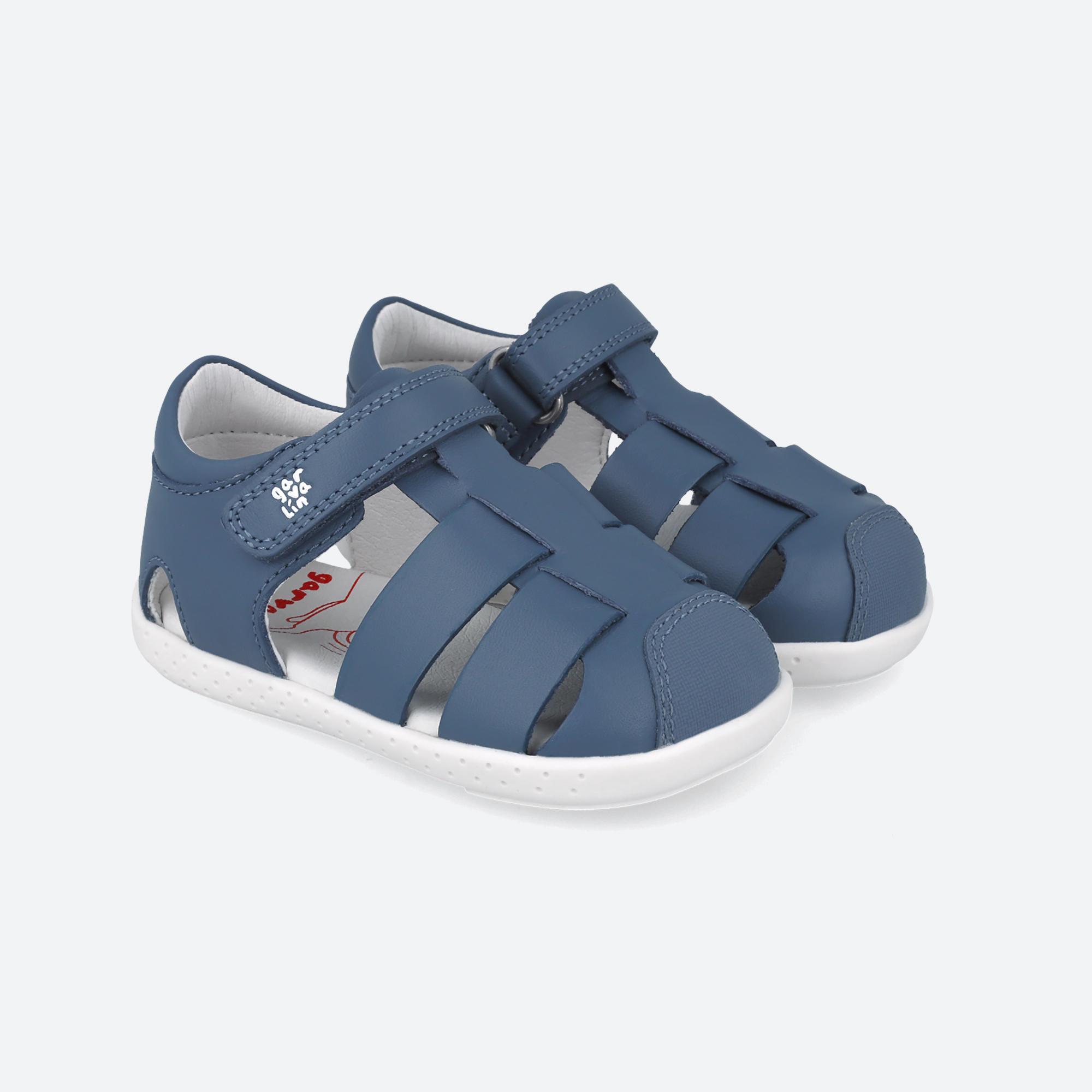 Sandalias Barefoot Niños Garvalín 252326A Azules Cierre Adherente 2/7