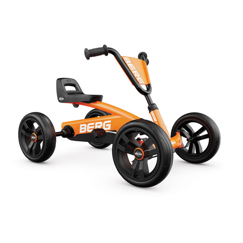 Gokart z regulowanym siedzeniem i piankowymi oponami Buzzy Orange BERG