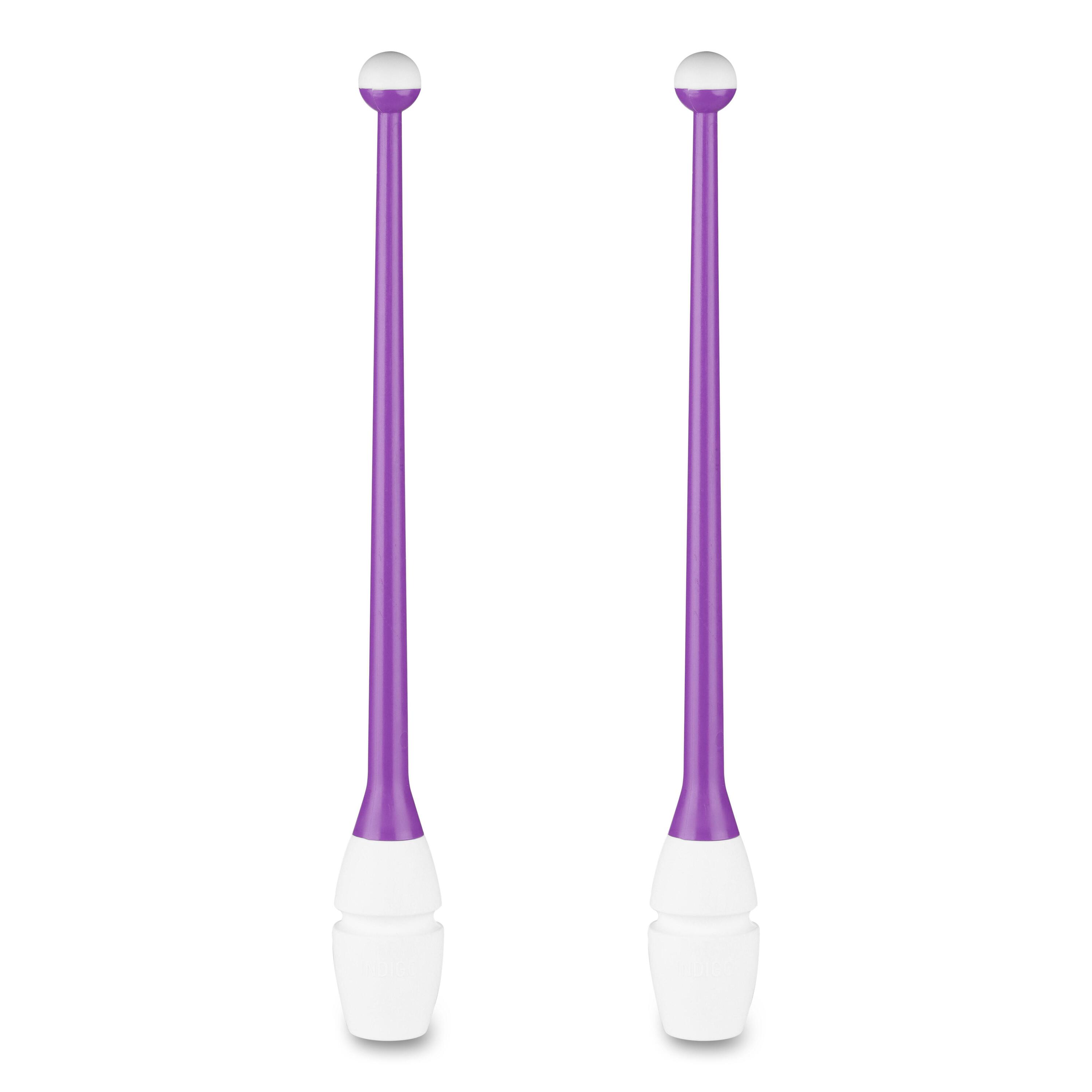 INDIGO SPORTS Mazas Engarzables de Tecnocaucho INDIGO 41 cm Violeta-Blanco