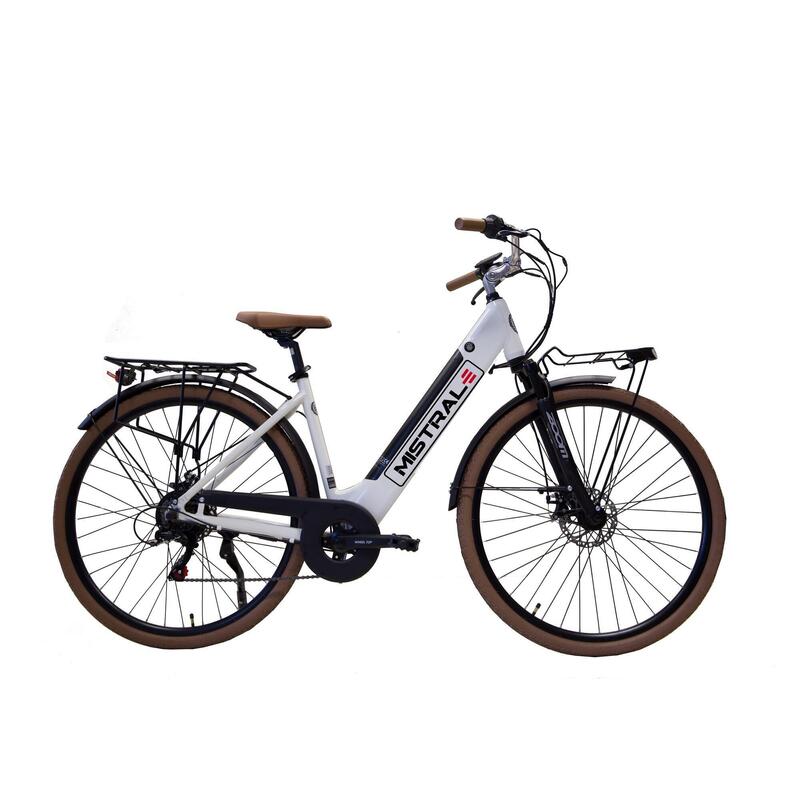 Vélo de ville Mistral Passeggio 28 Blanc