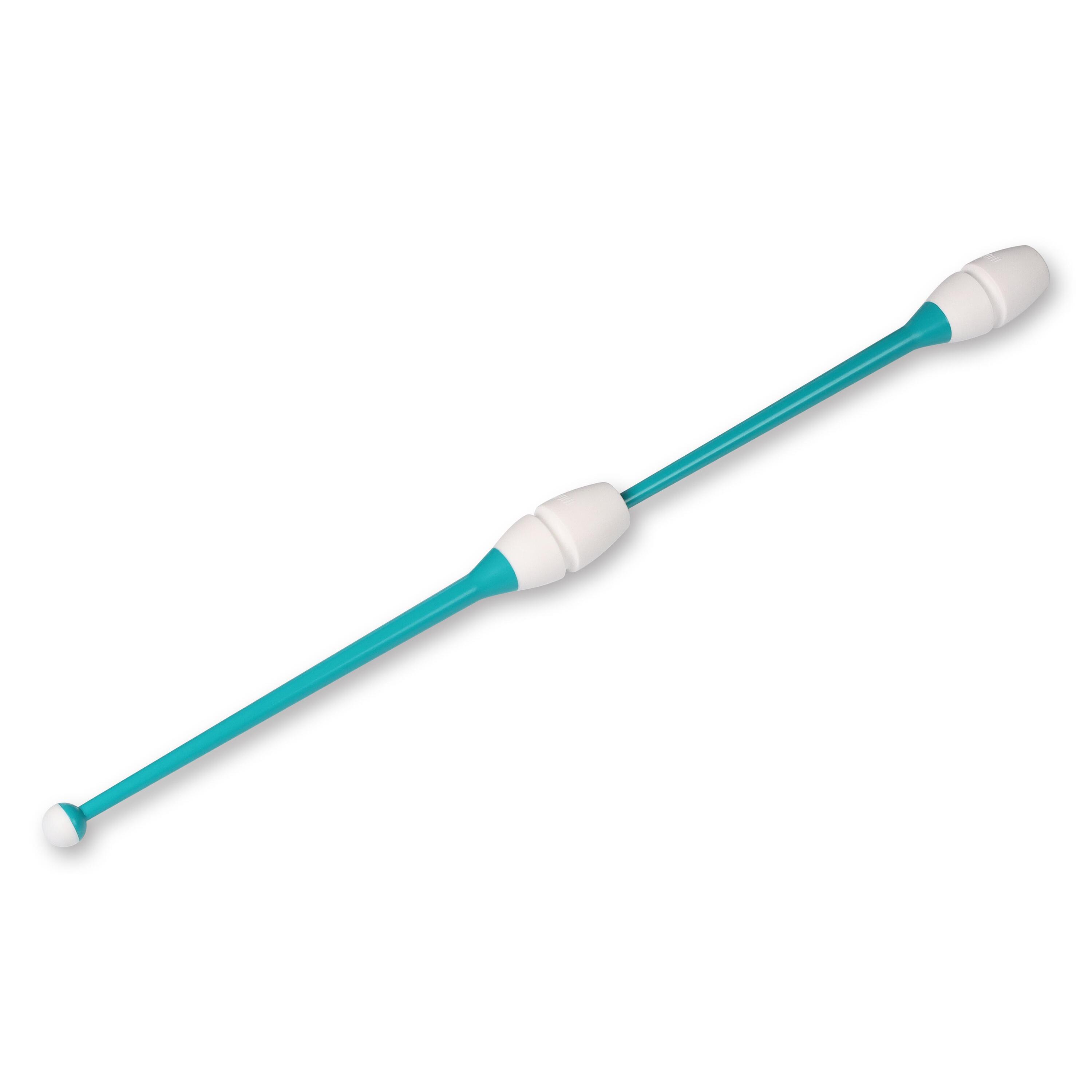 Mazas Engarzables de Tecnocaucho INDIGO 36 cm Turquesa-Blanco 3/4