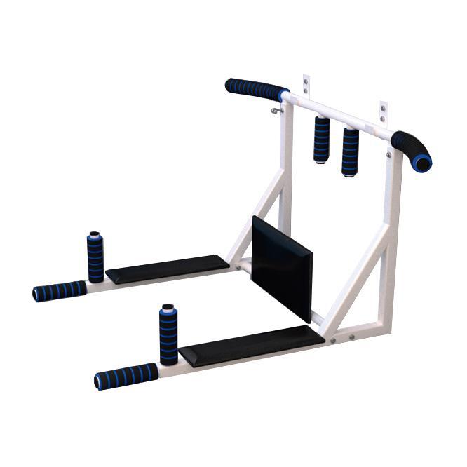 Indigo Sports - 3 En 1 Barre Horizontale-pour Dips-abdominaux Jusqu'à 200 Kg 79*110*57 Cm - Barre De Traction - Blanc - Kid Unique - Decathlon