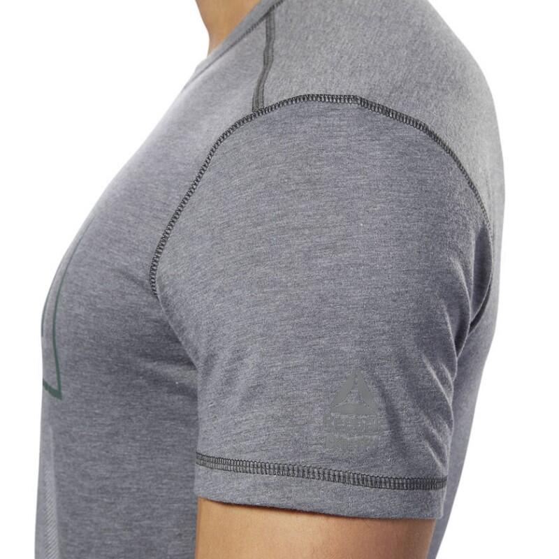 TSHIRT  CROSSFIT D94898 BURNOUT SS - SOLID  GRIGIO 4/4