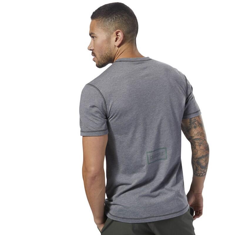 TSHIRT  CROSSFIT D94898 BURNOUT SS - SOLID  GRIGIO 2/4
