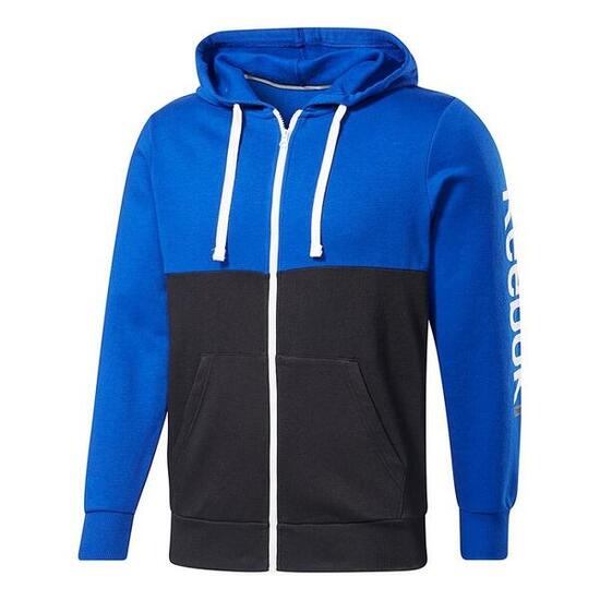 FELPA CROSSFIT ZIP LINEAR LOGO FI1953 BLU ROYAL