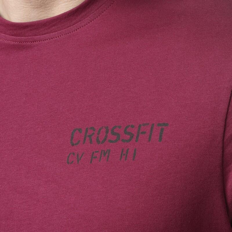 MAGLIA  CROSSFIT DH3689 MESS YOU UP  ROSSO 3/5