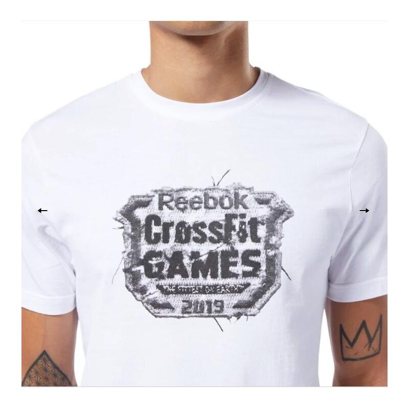 TSHIRT  CROSSFIT EC1467 DISTRESSED CREST  BIANCO 3/3