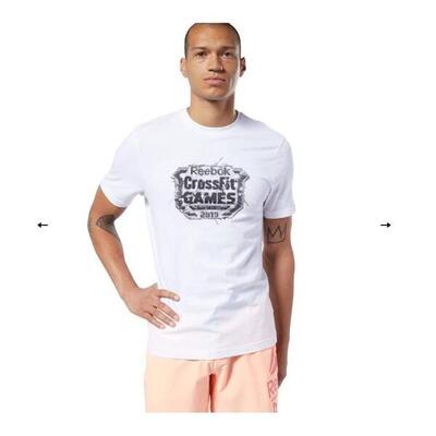 TSHIRT CROSSFIT EC1467 DISTRESSED CREST BIANCO