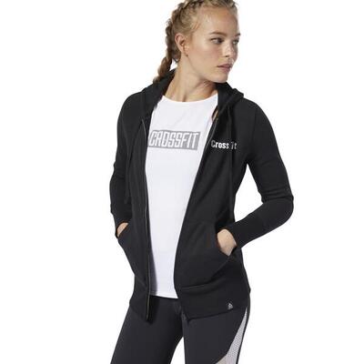 FELPA CROSSFIT DP6214 W RC ZIP NERO