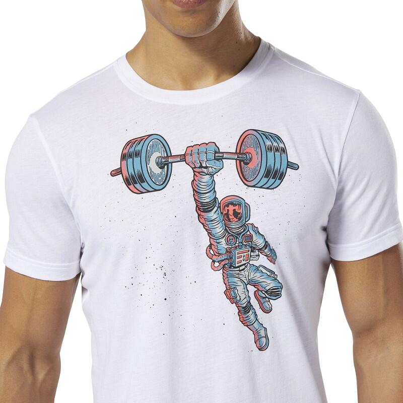 TSHIRT  CROSSFIT DU4686 GRAVITY SUCKS  BIANCO 2/3