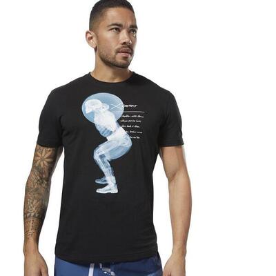MAGLIA CROSSFIT DH3691 X-RAY SQUAT NERO
