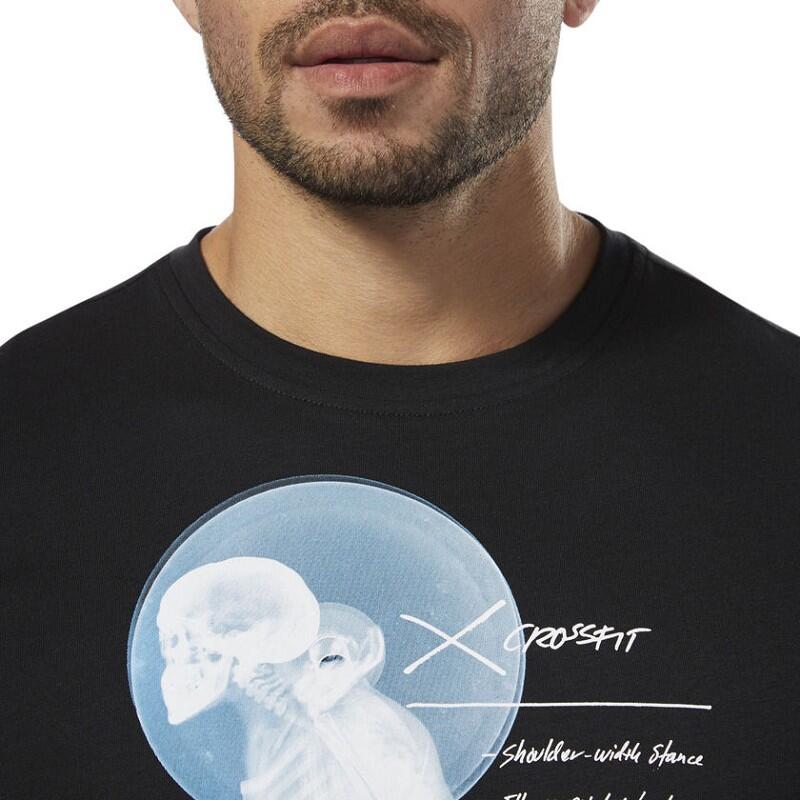MAGLIA  CROSSFIT DH3691 X-RAY SQUAT  NERO 3/4