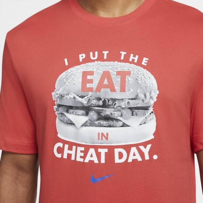 TSHIRT  M NK DF HUMOR DD6920 605  ROSSO 1/1