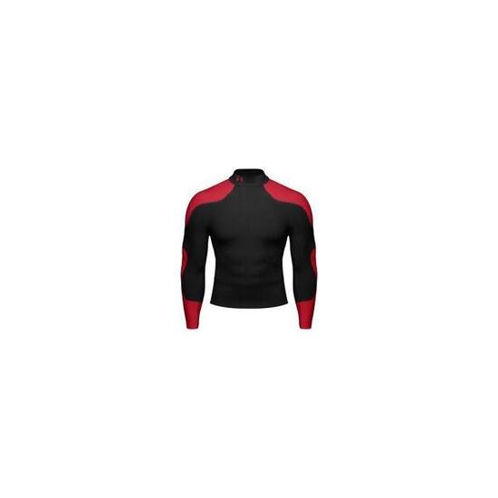 MAGLIA COLDGEAR COMPRESSION MANICA LUNGA NERO ROSSO