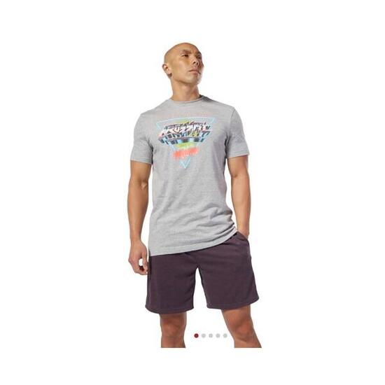 TSHIRT CROSSFIT DT2819 NEON RETRO GRIGIO