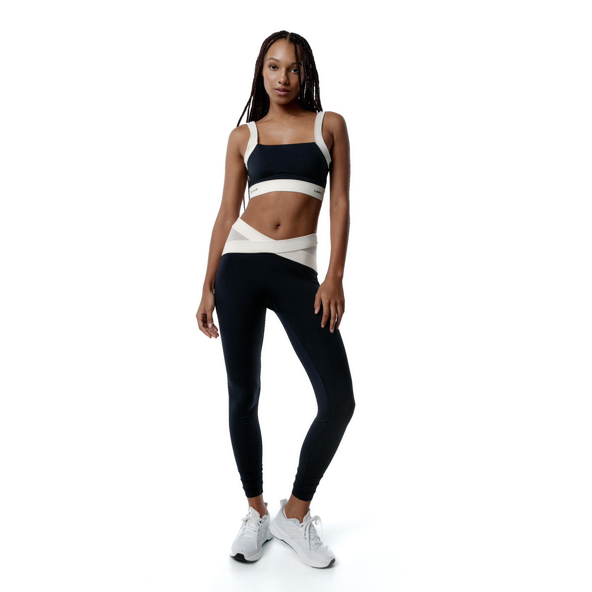 Conjunto desportivo Top+Legging Fusion & Evolve das mulher Black Limba