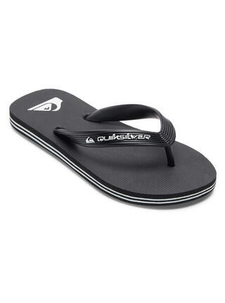 Chanclas para niños unisex Quiksilver Molokai core en color negro