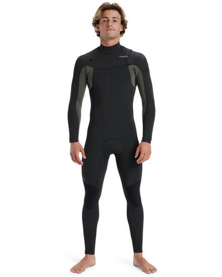 Chest-Zip-Neoprenanzug 3/2MM EVERYDAY SESSIONS 2024 Schwarz Herren