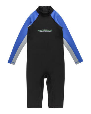 Langärmliger Rashguard-Springsuit mit UPF 50 EVERYDAY HEAT Blau Junge