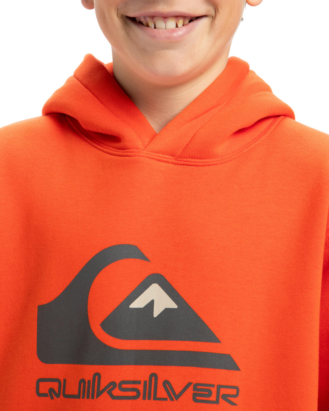 Sudadera con capucha BIG LOGO Naranja Niño 4/4