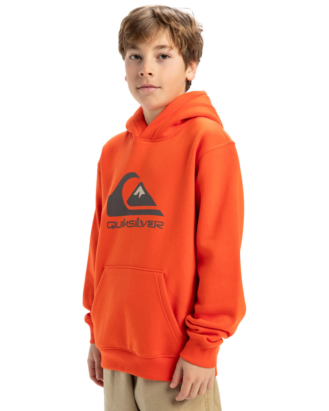 Sudadera con capucha BIG LOGO Naranja Niño 3/4
