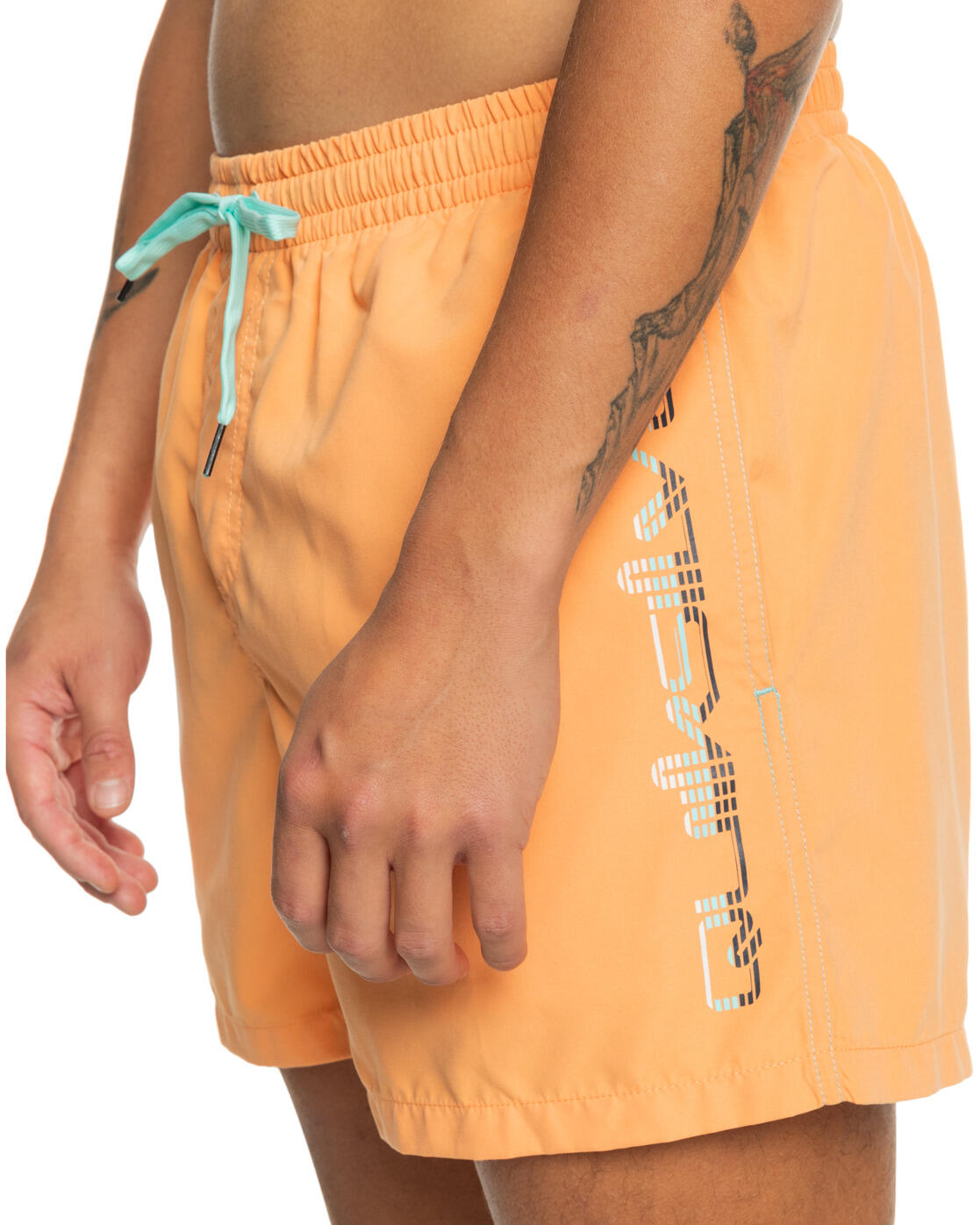 Short de bain BEHIND WAVES 15" Orange Homme 4/4