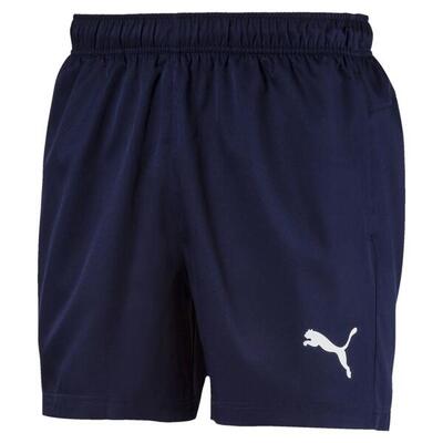 Puma actieve woven shorts 5`, heren shorts, blauw (peacoat), m
