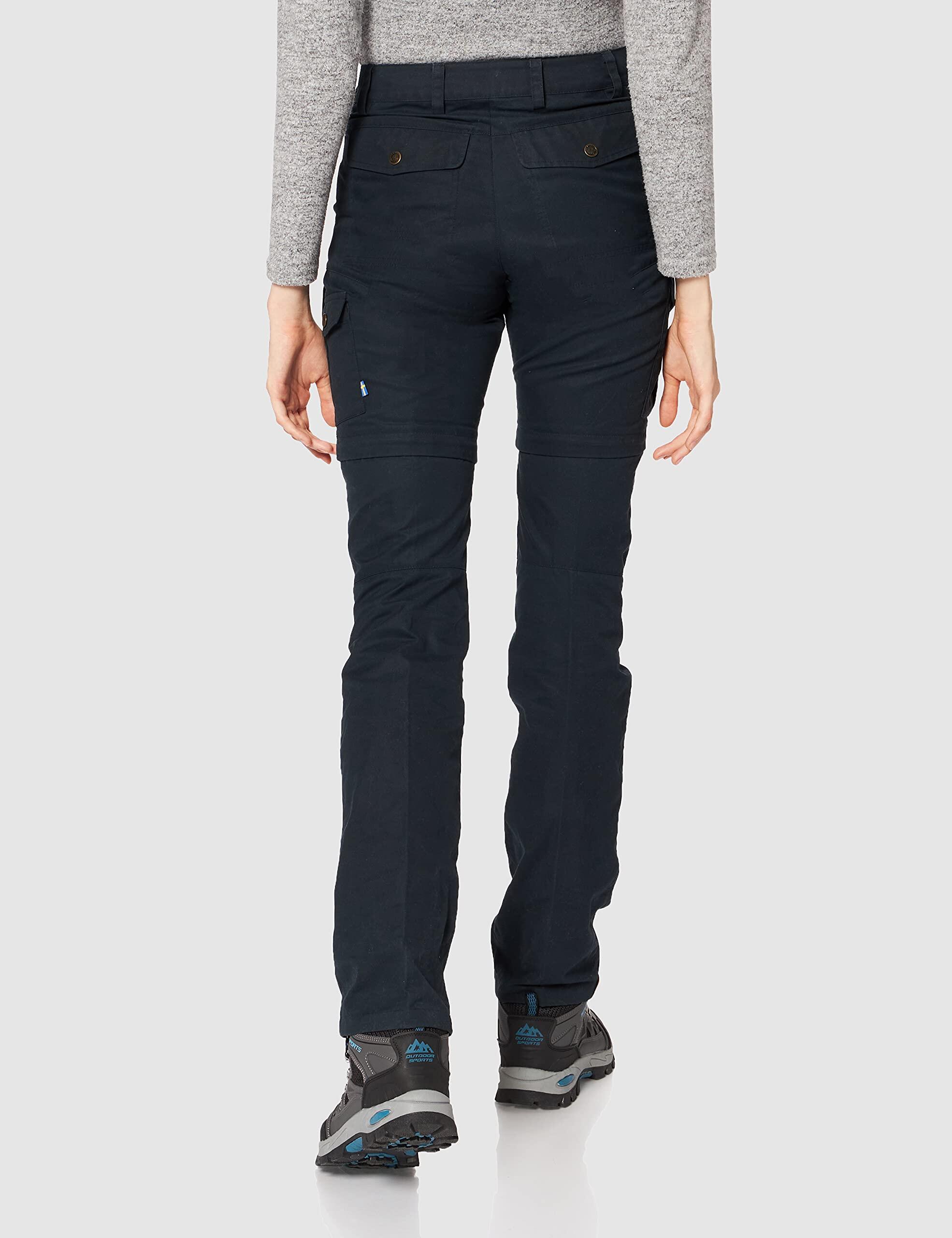 Pantaloni Sportivi Fjallraven Karla Pro Zip-Off per Donna, Blu Scuro, Taglia 36 4/7