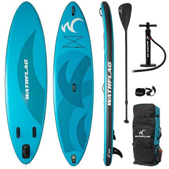 Stand Up Paddle Gonflable WATRFLAG Plané 10'8"- Qualité Premium - Extra STABLE