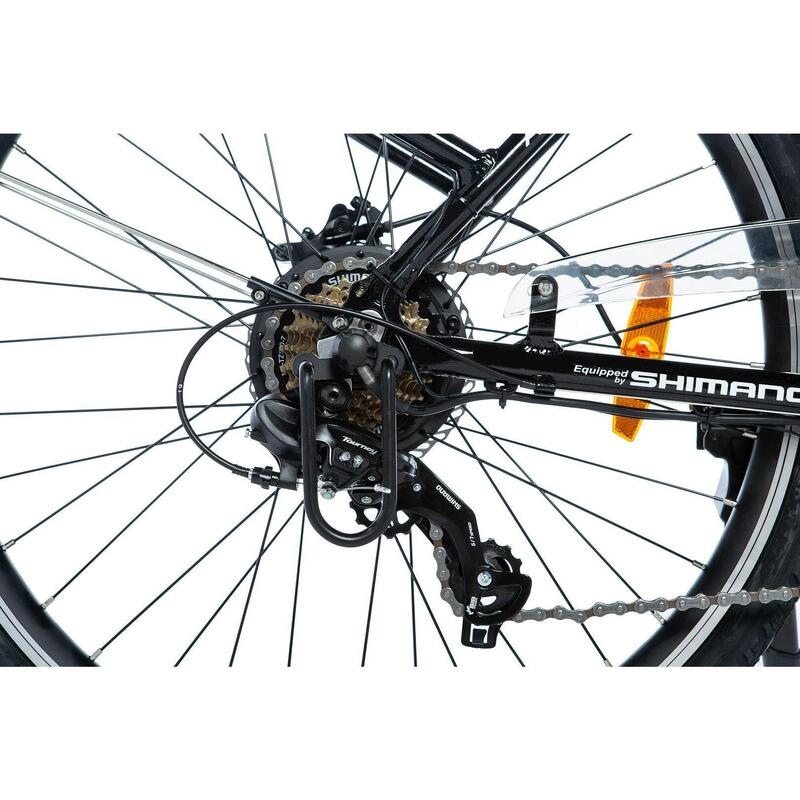 Bicicletă Electrică Urbană 28"| Cadru din Aluminiu |Shimano 7V| Baterie 36V16Ah