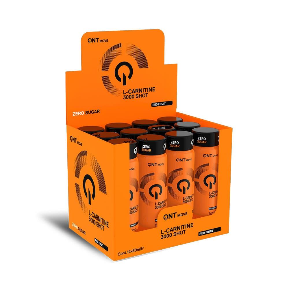 Qnt - L-carnitine | Pack De L-carnitine Shot 3000 Mg (12x80ml) | Fruits Rouges - L-carnitine - Decathlon