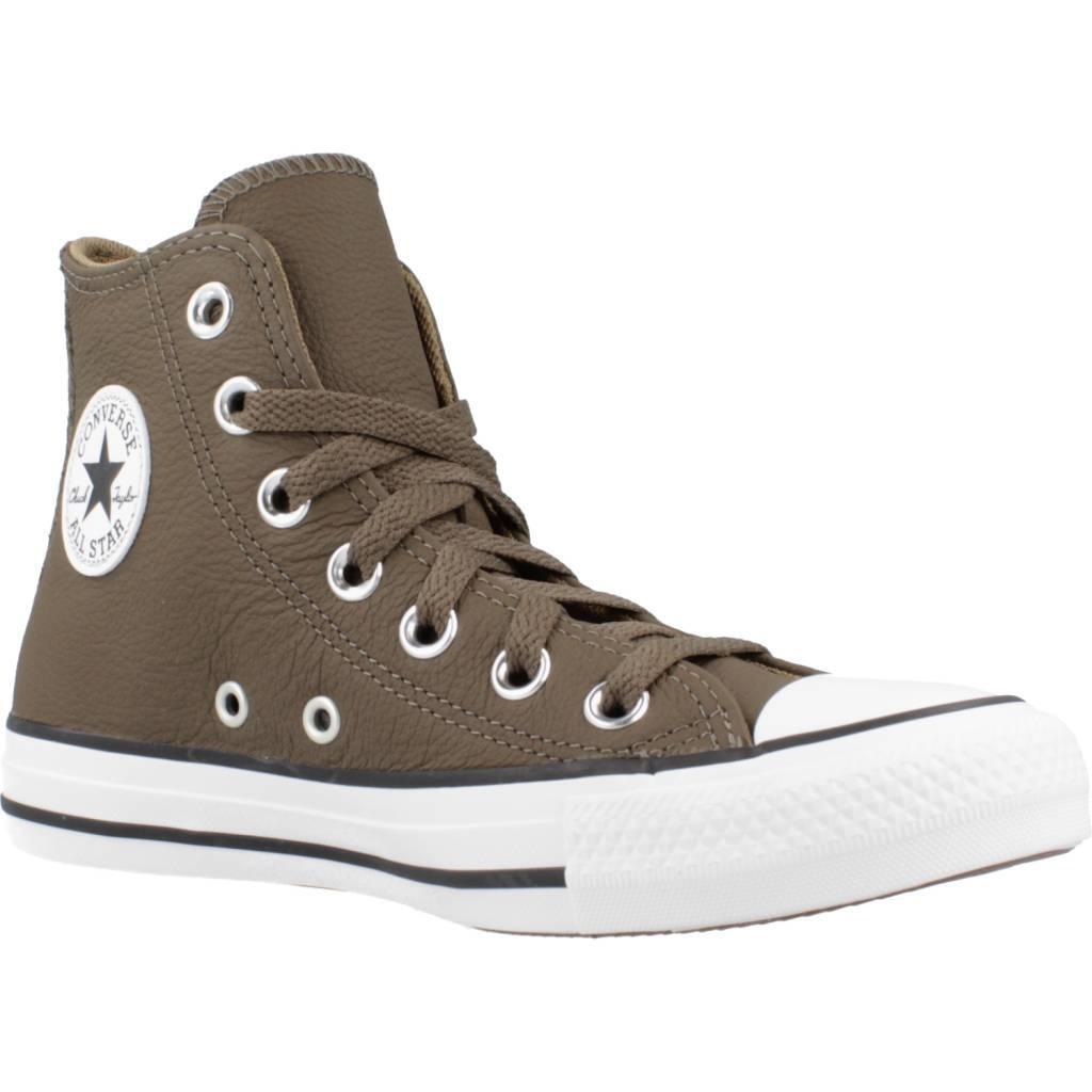 Baskets Converse Modèle Chuck Taylor All Star Hi Couleur Marron 5/5