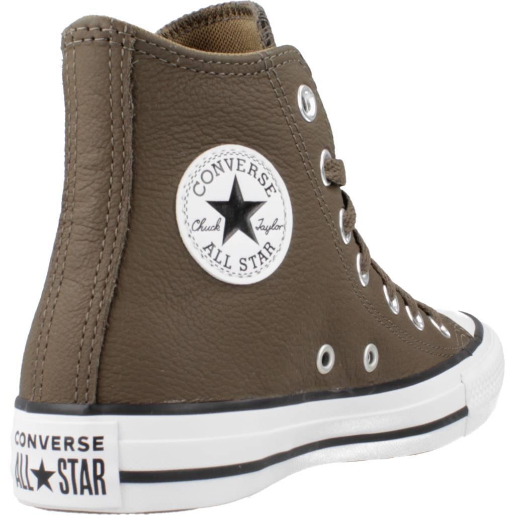 Baskets Converse Modèle Chuck Taylor All Star Hi Couleur Marron 3/5