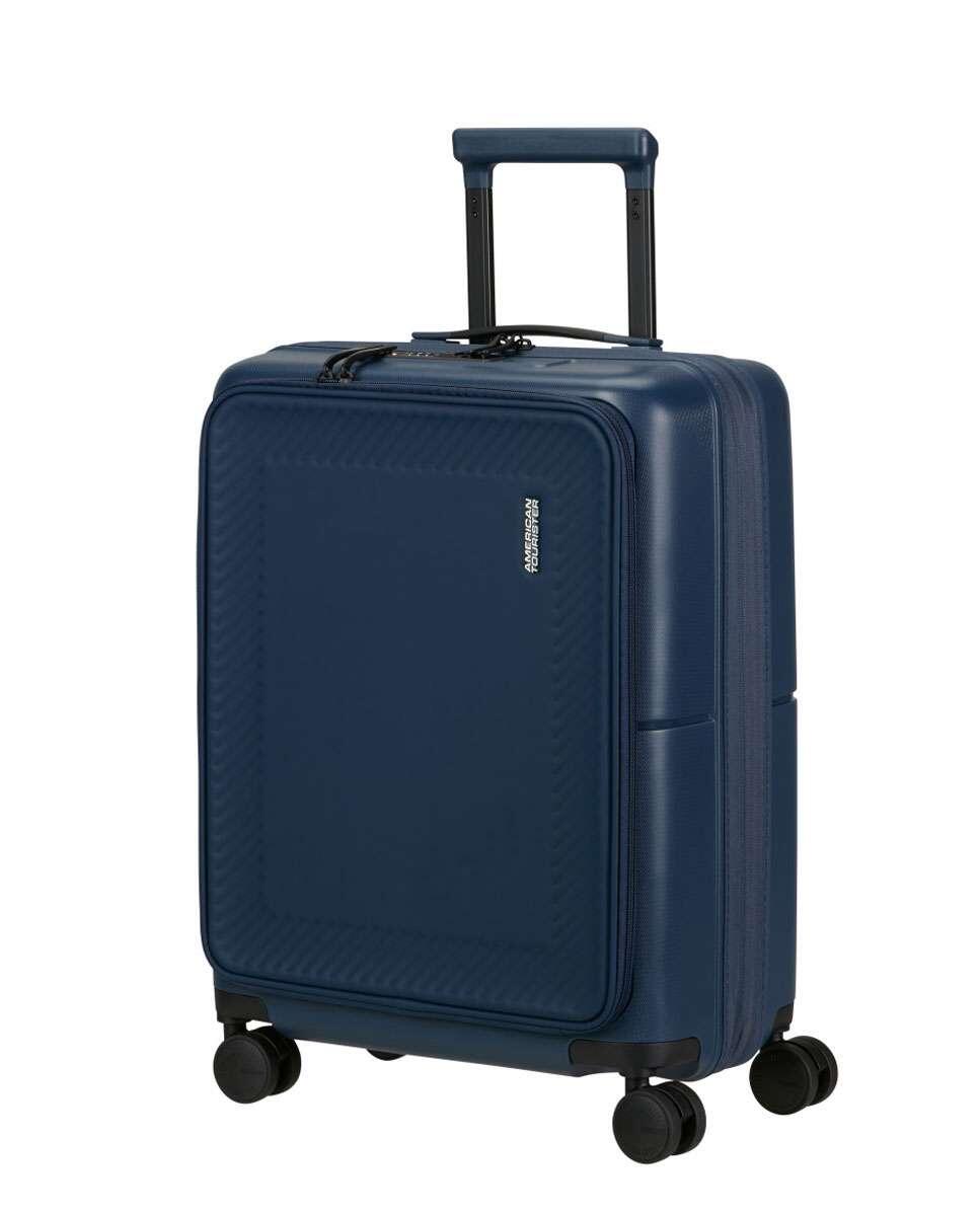 Mala de cabine expansível dashpop acesso frontal 55cm 4 rodas 42l