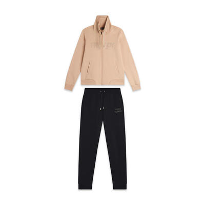 Tuta sportiva Donna con Zip e Collo alto decorata da borchie