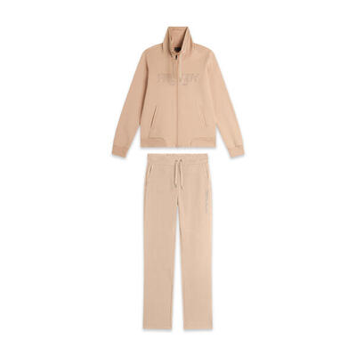 Tuta sportiva Donna con Zip e Collo alto e pantaloni wide