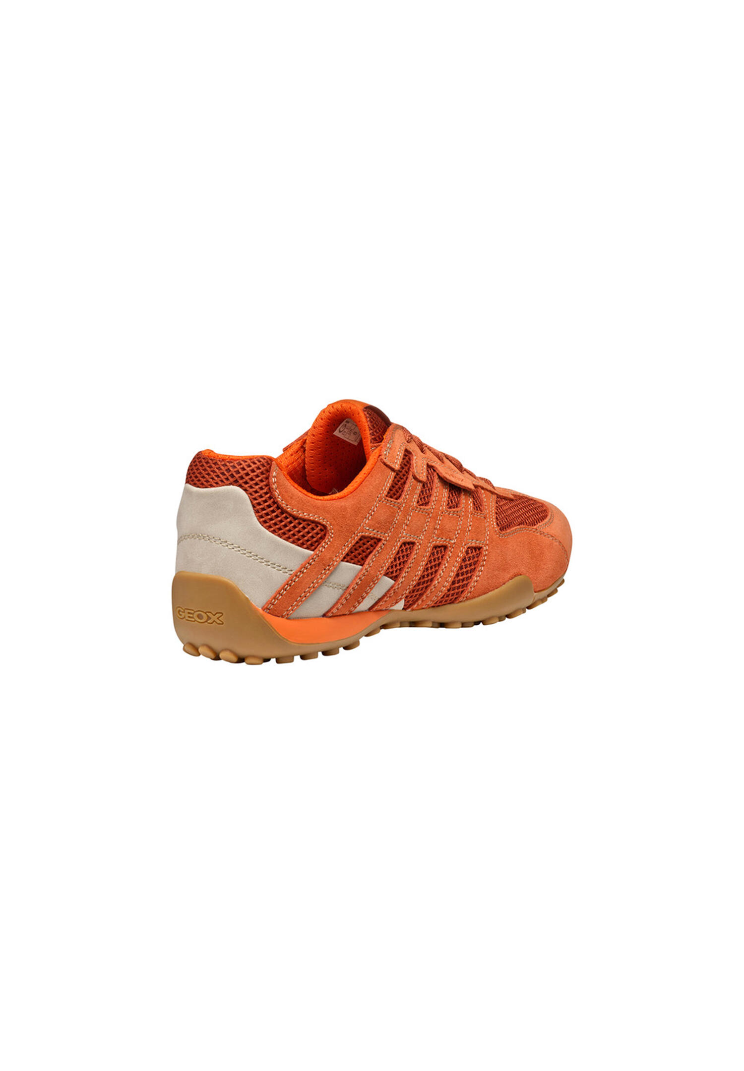 Geox U Snake Original A -  Herren Leder Sneaker U55MNA 02214 C6014 Orange 3/7