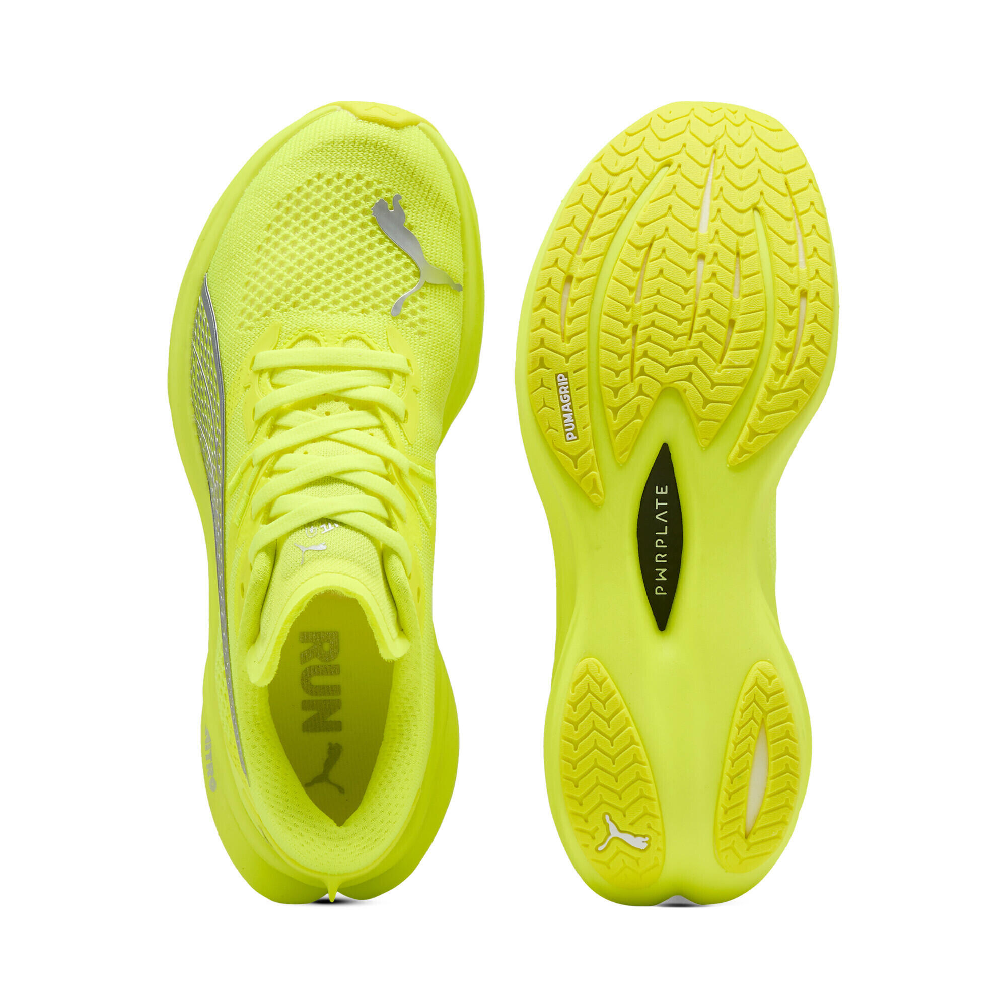 Scarpe da running Deviate NITRO™ 3 da donna PUMA Yellow Alert Silver Metallic 4/7