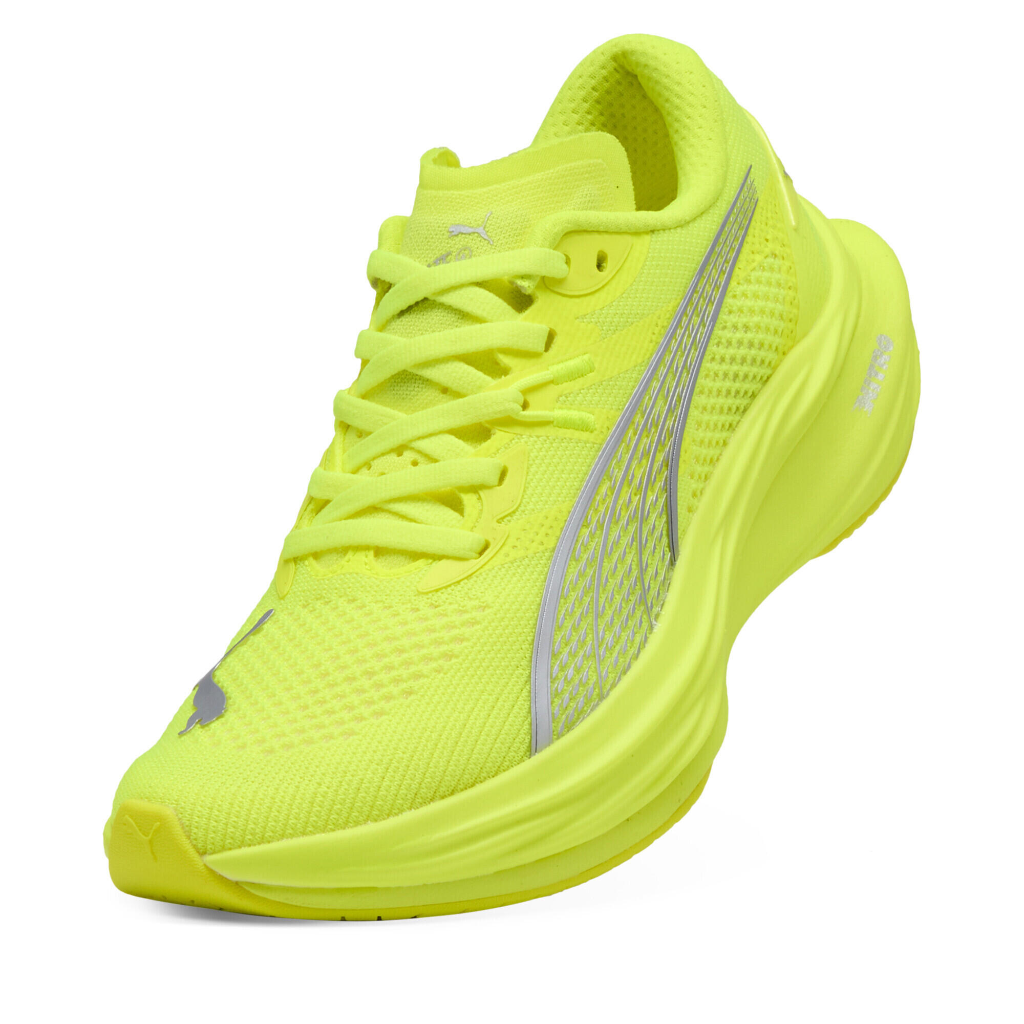 Scarpe da running Deviate NITRO™ 3 da donna PUMA Yellow Alert Silver Metallic 6/7