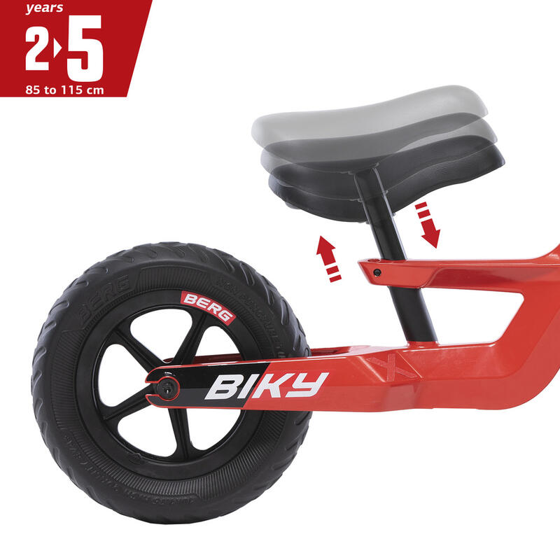 BERG bicicleta de equilibrio Biky Mini rojo