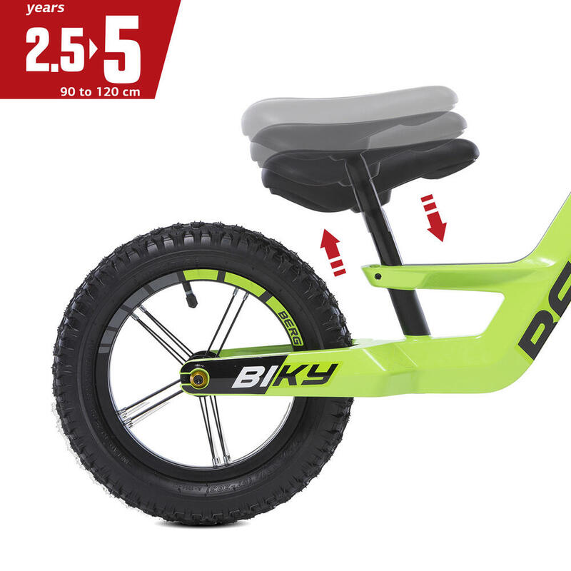 BERG- Laufrad Bicicletta Senza Pedali, Colore Verde, 24.75.70.00