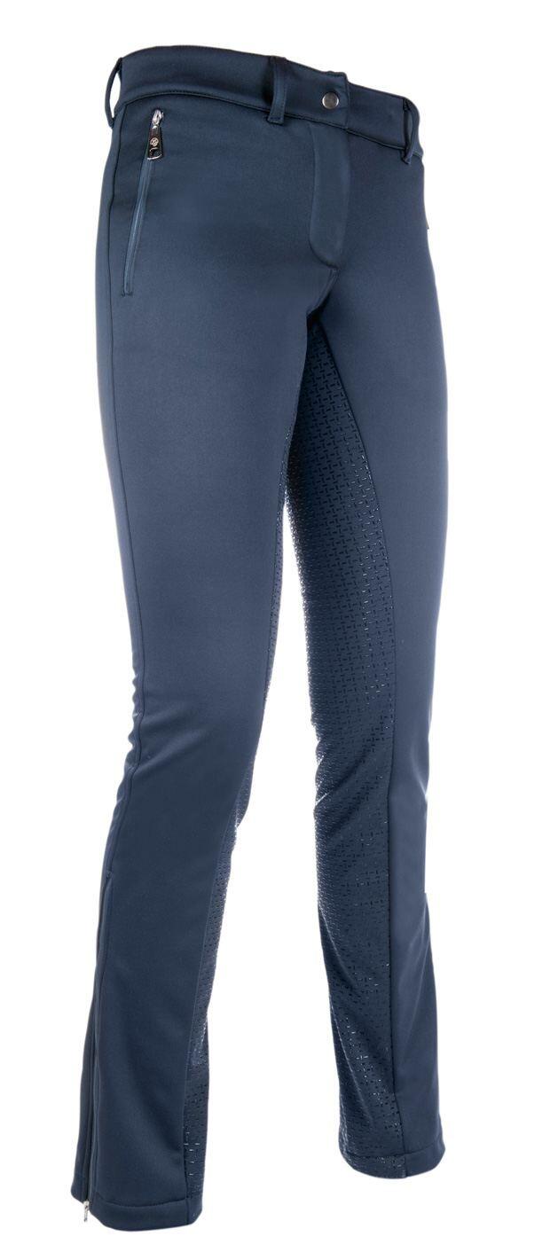 Spodnie jeździeckie full grip w softshellu damskie HKM Moena