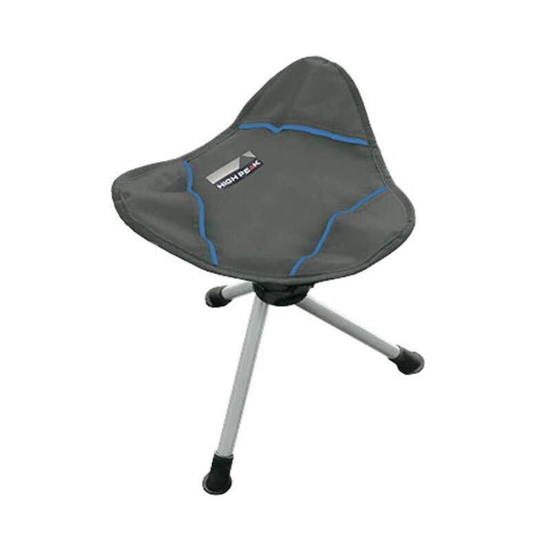 德國戶外摺椅Camping Stool Tarifa Darkgrey/Blue