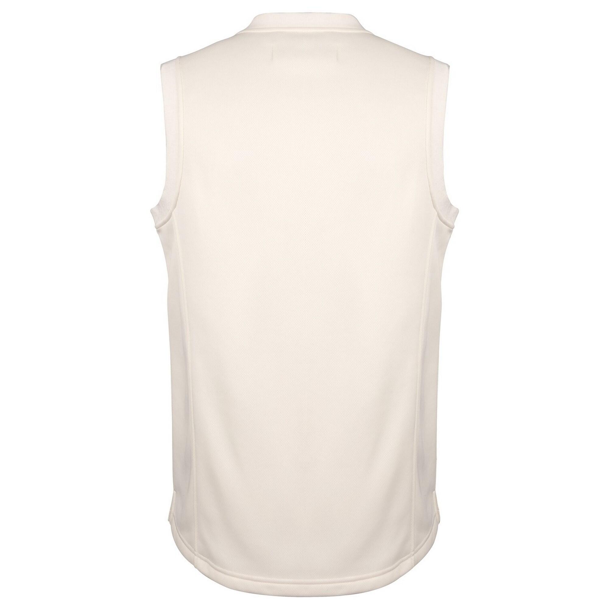 Mens Pro Performance Slipover Cricket Vest (Ivory) 2/3