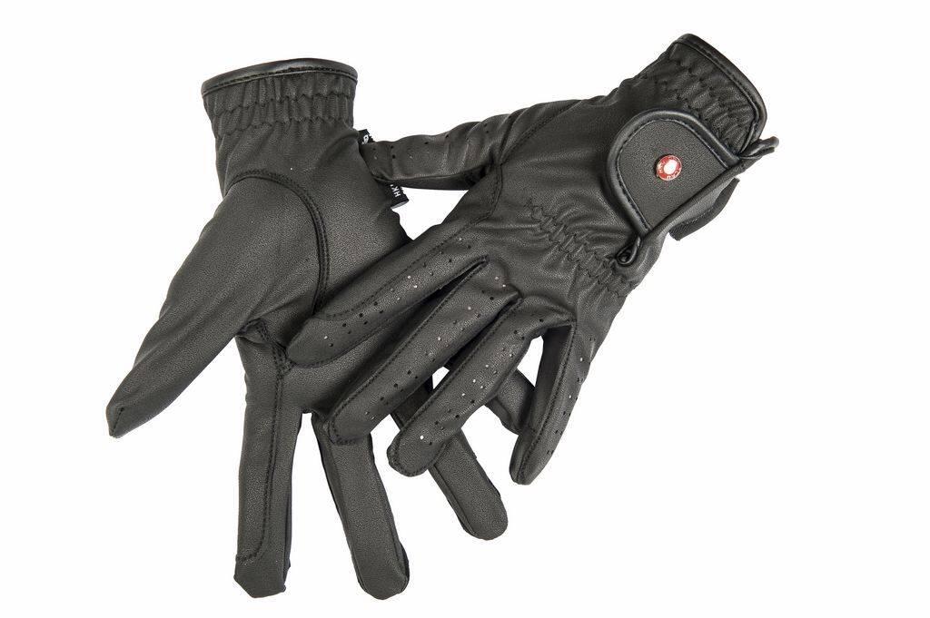 Reithandschuhe Professional Soft schwarz 4/5
