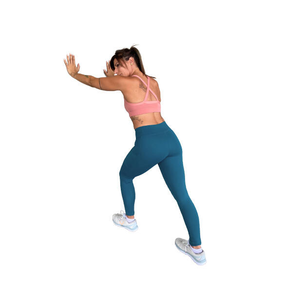 Leggings da donna Les Poulettes Fitness vert canard 2/5